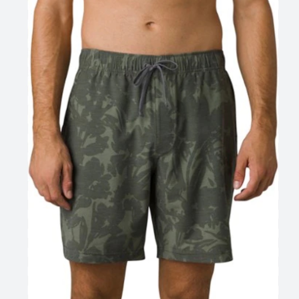 Prana Men's Green Camo Athletic Shorts